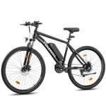 Touroll U1 Electric Mountain Bike, 29-inch adult e-bike, 36V 13Ah removable lithium battery, 21-speed gearing, dual disc brakes, LED display, dual-purpose for off-road and commuting, suitable for both