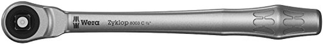 Wera 05004063001 8003 C Zyklop Metal Ratchet with push-through square and 1/2" drive