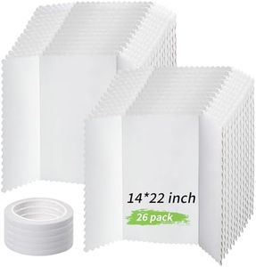 LECEHIVO 26 Pcs Tri Fold Board Bulk, Science Fair Presentation Display Poster Single Wall Lightweight Trifold Project Board (14 x 22 Inch, White)