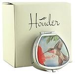 Designer Pill Box by Houder - Decorative Pill Case with Gift Box - Carry Your Meds in Style (Hummingbird)