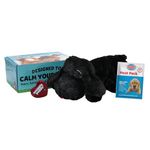 Snuggle Puppy Heartbeat Stuffed Toy for Dogs - Pet Anxiety Relief and Calming Aid - Comfort Toy for Behavioral Training - Black