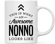 Andaz Press 11oz. Ceramic Coffee Tea Mug Gift, This is What an Awesome Nonno Looks Like, 1-Pack, Birthday Gift Ideas Coworker Him Her, Includes Gift Box