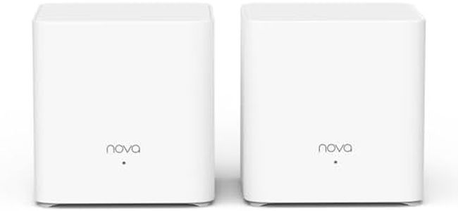 Tenda MX3(2 Pack) Wifi 6 Mesh AX1500, Sistema Mesh WiFi 6 per tutta la casa, MU-MIMO, Copertura fino a 2,000ft², Porte Gigabit, Controllo Parental, Facile installazione,TWT, WPA3, APP, IPTV