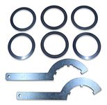 7888-110 Spanner Wrenches & Coil Spring Thrust Washers & Bearings Kit for QA1 Coil-Over Shocks & Struts