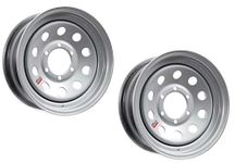 eCustomrim 2-Pack Trailer Rim Wheel 15X6 6 Lug On 5.5 in. Center Silver Modular