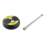 Karcher 15-Inch Surface Cleaner for Gas Power Pressure Washers + 24" Stainless Steel Spray Wand