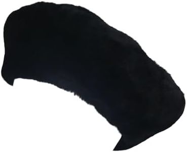 LVCOMEFF Women Sheep Fur Beret Hat Elegant (Black)