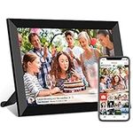 FRAMEO 10.1 Inch Smart WiFi Digital Photo Frame 1280x800 IPS LCD Touch Screen, Auto-Rotate Portrait and Landscape, Built in 32GB Memory, Share Moments Instantly via Frameo App from Anywhere