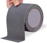 Grip Tape, Heavy Duty Anti Slip Tape for Stairs Outdoor/Indoor Waterproof 4Inch x 33Ft Safety Non Skid Roll for Stair Steps Traction Tread Staircases Grips Adhesive Non Slip Strips Nonslip Walk Grey