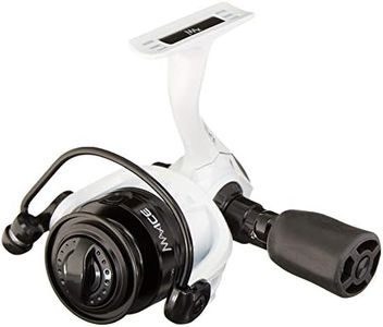 Abu Garcia Max Ice Spinning Fishing Reel, Size 5 (1523300), Right/Left Handle Position, Lightweight Construction, 4 Bearings for Smooth Operation, Ideal for Accurate, Distant Casting,Silver