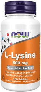 NOW Foods Supplements, L-Lysine (L-Lysine Hydrochloride) 500 mg, Amino Acid, 100 Count(Pack of 1)