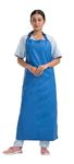 HOSPRIQS Reusable Waterproof Front Apron For Hospital & Home Use Tie-Type | Size - 45”x23” | Sky-Blue (Pack Of 1)