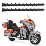 8 inch Black Rubber Replacement Antenna for 1989-2024 Harley Davidson Touring Electra Glide CVO Motorcycle Accessories (Pack of 2)