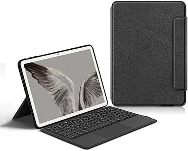Jarttarn Keyboard Case Touch Compatible with Google Pixel Tablet 2023 11 inch, Keyboard with Any-Angle Kickstand & Leather Cover with Magnetic Buckle
