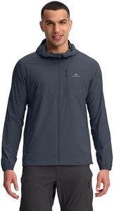 Pioneer Camp Men's UPF 100+ Sun Protection Hoodie Jacket Full Zip Long Sleeve Sun Shirts Lightweight Hiking Fishing Outdoor Navy