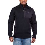 Spyder Men's Gait Half zip jacket, Black, Large, Black, Large