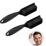 2 Pcs Fade Brush - Barber Blade Cleaning Brush Clipper Blade Cleaning Brush, Hair Clipper Cleaning Nylon Brush for Haircut, Barbers Supplies, Nail Brush Trimmer Barber Cleaning Brush Tool