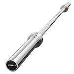 RitFit 4FT/5FT Solid Olympic Barbell, 2-inch Weight Bar for Strength Training and Home Gym