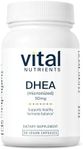Vital Nutrients DHEA 50mg | Vegan Micronized DHEA Supplement for Women & Men| Supports Hormone Balance | Supports Healthy Metabolism of Sugar & Minerals | Gluten, Dairy, Soy Free | 60 Capsules
