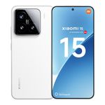 Xiaomi 15 Smartphone, 12+256GB, White, 50MP Leica main camera, 5240mAh battery, 90W HyperCharge, HyperAI (No power adapter included)