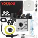 YOFMOO Carburetor Compatible with Zama RB-K94 Echo SRM-225 SRM-225i SRM-265 SRM-265ES A021001690 Trimmer Brush Cutter SRM225 SRM225i SRM265 SRM265ES Brushcutter Lawnmower Chainsaw Carb