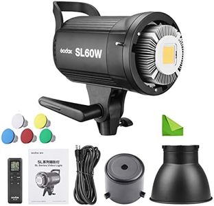 Godox SL-60W SL60W LED Video Light Photography Light 60W 5600K Bowens Mount, Wirelessly Adjust Brightness for Video Recording, Wedding