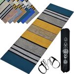 House of Handmade™ - Pure Cotton Yoga Mats for Women and Men, 2X6 feet, 5mm thick, Light Weight, Machine Washable, Home Exercise & Pilates MULTICOLOR