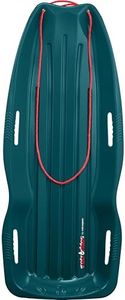 Retrospec Retrorider Plastic Snow Sled for Kids and Adults - Toboggan Style with Pull Rope, Cold-Resistant Construction & Hard Bottom for Fast Downhill Rides