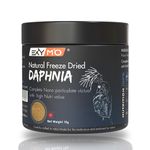 EXYMO Freeze Dried Daphnia Fish Food 68% of Protein for Betta Fish Fries,Guppy,Tettra Etc.50g|100 Microns (Pack of One)