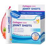 Swedish Nutra - Joint Shots I 20 Day Supply I 10,000 mg Collagen Type I, II & III I Glucosamine, MSM, Chondroitin, Turmeric I 100% Natural Flavour I Sugar-Free