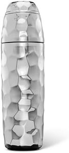 HexClad 25 oz Cocktail Shaker, Vacuum Insulated Bar Shaker with Built-In Jigger & Strainer, Leak-Proof, PVD Finish (Chrome)