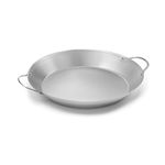 Outset Grill Paella Pan, Stainless Steel BBQ Pan with Handles