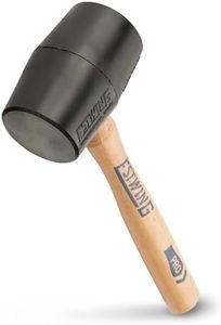 Estwing DH-12 12 Oz Deadhead Rubber Mallet, Wood Handle , Black