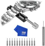 MMOBIEL Watch Link Removal Tool – Watch Band Repair Tool with 12 Extra Pins for Pin Removal & Watch Sizing – Repair Tool Kit