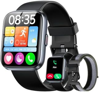 Smart Watches for Women Men Android & iPhone, Alexa Built-in, 1.8" Smart Watch(Answer/Make Calls ,2 Bands Included) 24/7 SpO2 Sleep Heart Rate Monitor,3ATM Waterproof,Fitness Tracker with 120+ Sport