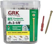 GRK RT ProPak Trim Head Composite Deck Screws, 9 by 3-1/8-Inch, 348-Count