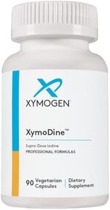XYMOGEN XymoDine Iodine Supplement - High Potency Iodine 12.5 g to Support Healthy Synthesis of Thyroid Hormones (90 Vegetarian Capsules)