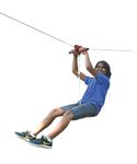 Slackers 90ft Eagle Series Zipline Kit - Kids Zip line Kit with Safety Zipspring Brake & Zip-Quick Ratchet System for Quick Setup - Great Zipline Kit for Kids and Teens - Recommended Ages 8+