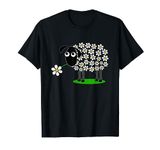 Cute sheep with flower wool T-Shirt gift for girls women Tee