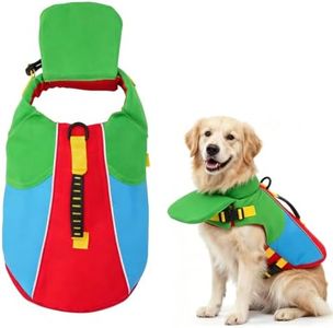 Dog Life Jacket with Chin Float, 2026 New Front Float Dog Life Jacket with Chin Support for Pool Boating, Dog Life Jackets with Head Support for French Bulldog (A, X-Large)