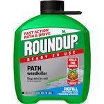 Roundup Path Weedkiller, Ready to Use, Refill for Pressure Sprayer, 5 Litre, Green