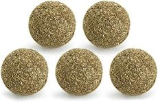 SmartyKat (5 Count Catnip Kiss Compressed Catnip Ball Toys - Natural, 5 Count