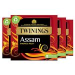Twinings Assam Tea | Strong, Bold & Malty Black Tea | Refreshing & invigorating Indian Tea Blend | Multipack Bulk Buy, 320 (4 x 80) Biodegradable Tea Bags