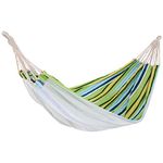 Outsunny 78"x59" Outdoor Hammock Bed Swing Chair, Patio Lounge Garden Camping Hiking Travel Hammock Only for Backyard, Garden, Mixed-Green