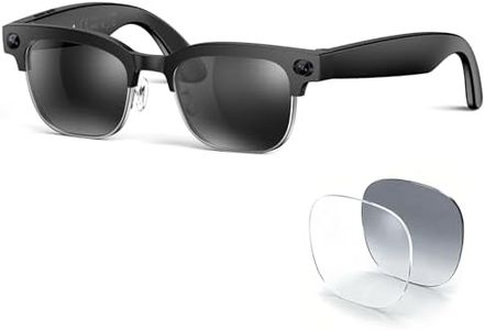 2026 AI Smart Glasses with Camera and Bluetooth,8MP 4K Camera Glasses,Supports AI Voice Control/Video/Photo/Audio Recording,Glasses with 133 Translation,Sunglasses Lenses+Photochromic for Men & Women