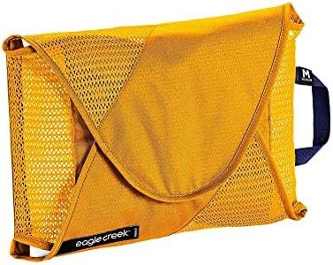 Eagle Creek Pack-It Reveal Garment Folder - Perfect Garment Bags for Travel with Wrinkle-Free Folding Board and Compression Wings to Maximize Luggage Space, Medium - Sahara Yellow