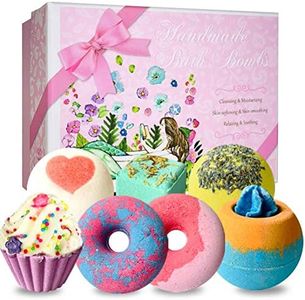 Bombas de Baño, 7 Set Bombas Baño Regalos Mujer, Bolas de Baño Relajantes, Espuma Bolas de Baño Efervescentes para Niños, Regalos para Navidad, San Valentín, Cumpleaños para Madre, Hombre, Ella