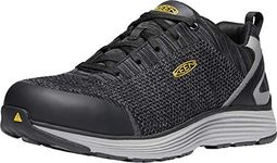 KEEN Utility Men’s CSA Sparta Low Alloy Toe Work Shoes Construction Shoe, Black/Grey Flannel, 11.5 D (Medium) US