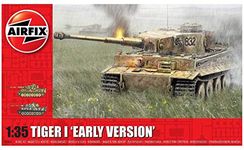 Airfix Model Set - A1363 Tiger-1 "Early Version" Model Building Kit - Plastic Model Tank Kits for Adults & Children 8+, Set Includes Sprues & Decals - 1:35 Scale Model