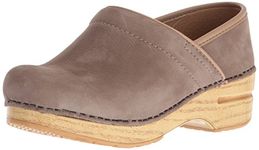 Dansko Professional Slip-On Clogs for Women - Rocker Sole and Arch Support for Comfort - Ideal for Long Standing Professionals - Nursing, Veterinarians, Food Service, Healthcare Professionals, Taupe